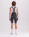 SANTINI Cycling bib shorts - KARMA DELTA - grey