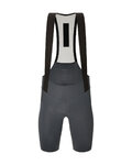 SANTINI Cycling bib shorts - PLUSH - grey