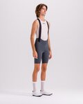 SANTINI Cycling bib shorts - PLUSH - grey