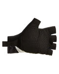 SANTINI Cycling fingerless gloves - RIGA - white/black