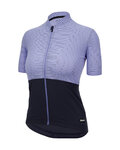 SANTINI Cycling short sleeve jersey - COLORE RIGA - purple/blue
