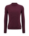 SANTINI Cycling long sleeve t-shirt - IMPETUS - bordeaux