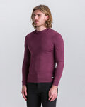 SANTINI Cycling long sleeve t-shirt - IMPETUS - bordeaux