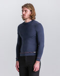 SANTINI Cycling long sleeve t-shirt - IMPETUS - blue