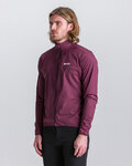 SANTINI Cycling windproof jacket - VENTUS - bordeaux