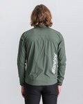 SANTINI Cycling windproof jacket - VENTUS - green
