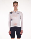 SANTINI Cycling summer long sleeve jersey - OMBRA ECO SLEEK  - white