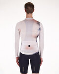 SANTINI Cycling summer long sleeve jersey - OMBRA ECO SLEEK  - white