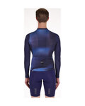 SANTINI Cycling summer long sleeve jersey - OMBRA ECO SLEEK  - blue