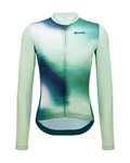 SANTINI Cycling summer long sleeve jersey - OMBRA ECO SLEEK  - green