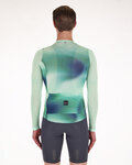 SANTINI Cycling summer long sleeve jersey - OMBRA ECO SLEEK  - green