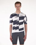 SANTINI Cycling short sleeve jersey - FURIA SMART - white/black
