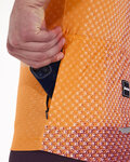 SANTINI Cycling short sleeve jersey - PAWS FORMA - orange/bordeaux