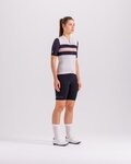SANTINI Cycling short sleeve jersey - ECO SLEEK NEW BENGAL - white/black