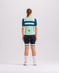 SANTINI Cycling short sleeve jersey - ECO SLEEK NEW BENGAL - light green/green