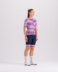 SANTINI Cycling short sleeve jersey - FURIA SMART - pink/purple