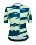 SANTINI Cycling short sleeve jersey - FURIA SMART - light green/green