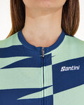 SANTINI Cycling short sleeve jersey - FURIA SMART - light green/green