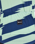 SANTINI Cycling short sleeve jersey - FURIA SMART - light green/green