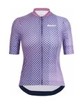 SANTINI Cycling short sleeve jersey - PAWS FORMA - purple