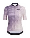 SANTINI Cycling short sleeve jersey - PAWS FORMA - purple