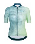 SANTINI Cycling short sleeve jersey - PAWS FORMA - light green