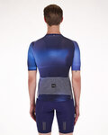 SANTINI Cycling short sleeve jersey - OMBRA - blue