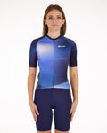 SANTINI Cycling short sleeve jersey - OMBRA - blue