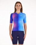 SANTINI Cycling short sleeve jersey - OMBRA - blue