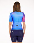 SANTINI Cycling short sleeve jersey - OMBRA - blue