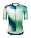 SANTINI Cycling short sleeve jersey - OMBRA - green
