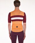 SANTINI Cycling short sleeve jersey - ECO SLEEK NEW BENGAL  - orange/bordeaux