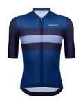 SANTINI Cycling short sleeve jersey - ECO SLEEK NEW BENGAL  - blue