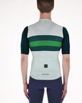 SANTINI Cycling short sleeve jersey - ECO SLEEK NEW BENGAL  - light green