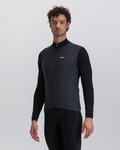 SANTINI Cycling winter long sleeve jersey - PURE - black