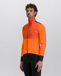 SANTINI Cycling thermal jacket - VEGA ABSOLUTE - orange