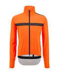SANTINI Cycling thermal jacket - GUARD NEOS - orange