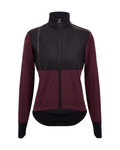 SANTINI Cycling thermal jacket - VEGA ABSOLUTE - bordeaux/black