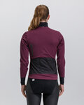 SANTINI Cycling thermal jacket - VEGA ABSOLUTE - bordeaux/black