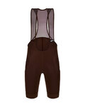 SANTINI Cycling bib shorts - RTR - brown