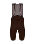 SANTINI Cycling bib shorts - RTR - brown