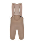 SANTINI Cycling bib shorts - RTR - brown