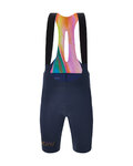 SANTINI Cycling bib shorts - UNICO EDGE - blue