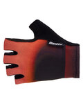 SANTINI Cycling fingerless gloves - LUCE - red