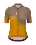 SANTINI Cycling short sleeve jersey - SPOT - brown/orange