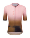 SANTINI Cycling short sleeve jersey - LUCE - brown/pink
