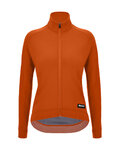 SANTINI Cycling winter long sleeve jersey - RTR - orange