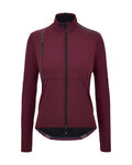 SANTINI Cycling thermal jacket - VEGA - bordeaux