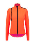 SANTINI Cycling thermal jacket - VEGA - pink