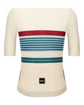 SANTINI Cycling short sleeve jersey - BENGAL EVO - ivory